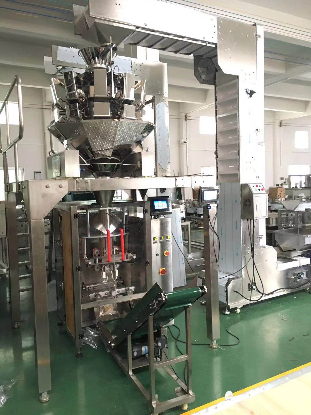 10 head scale auto weighing and packing machine system