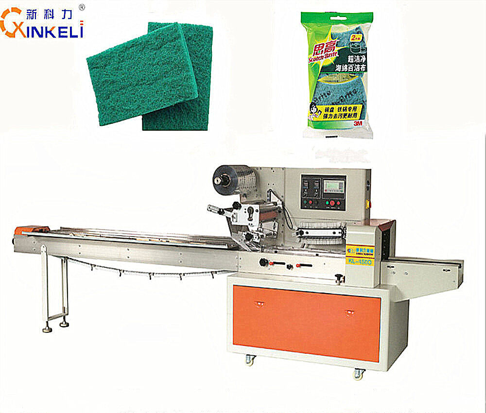 Scouring pad packaging machine