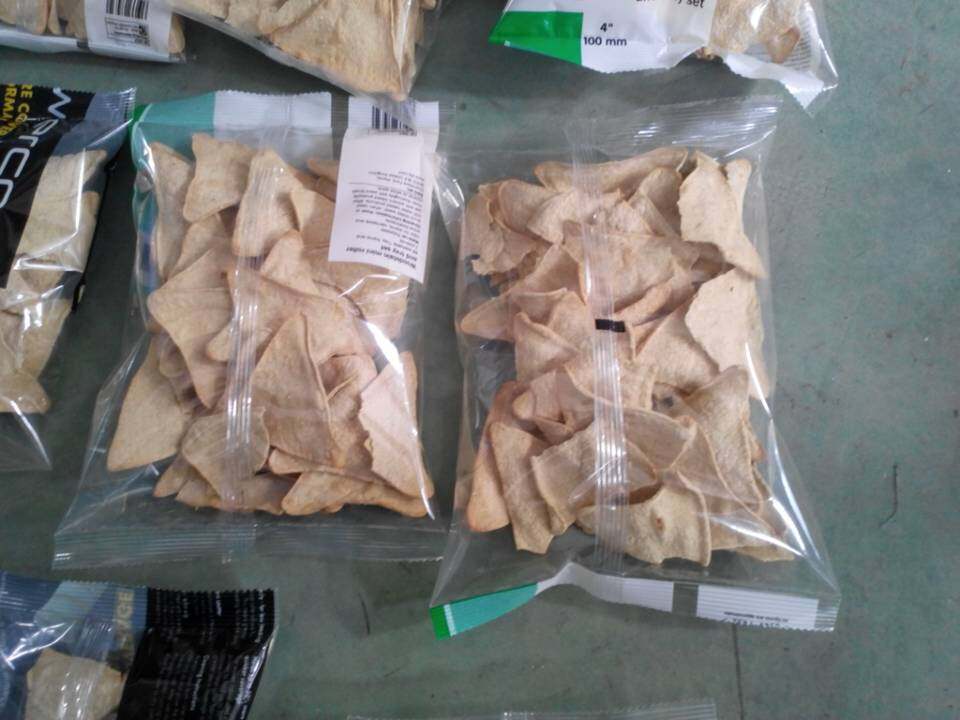 Empaquetadora automática de chips de tortilla de México