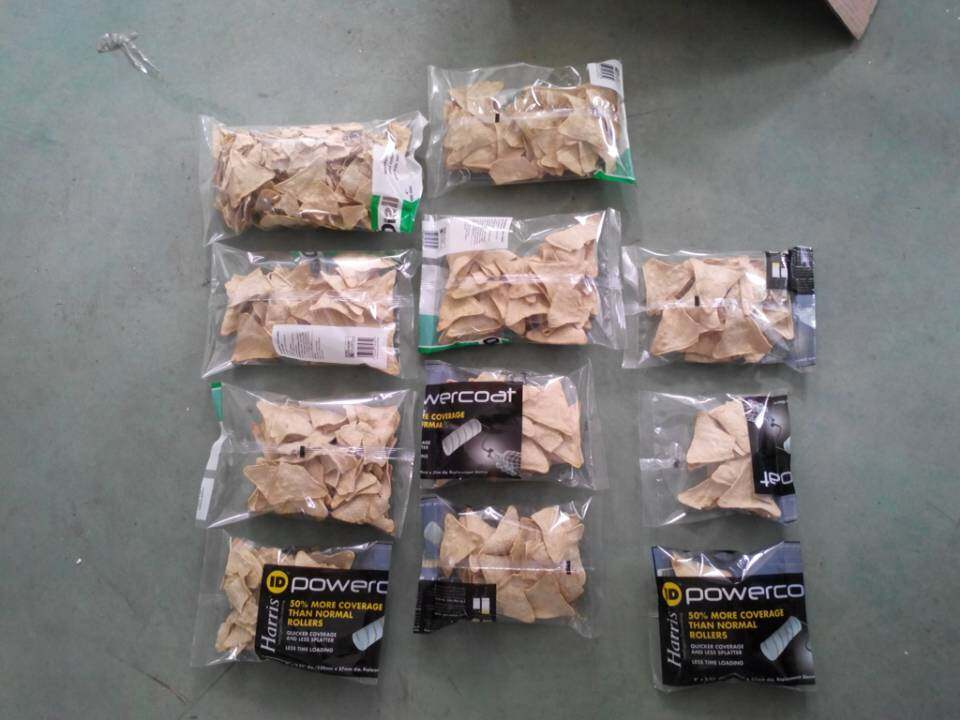 Empaquetadora automática de chips de tortilla de México