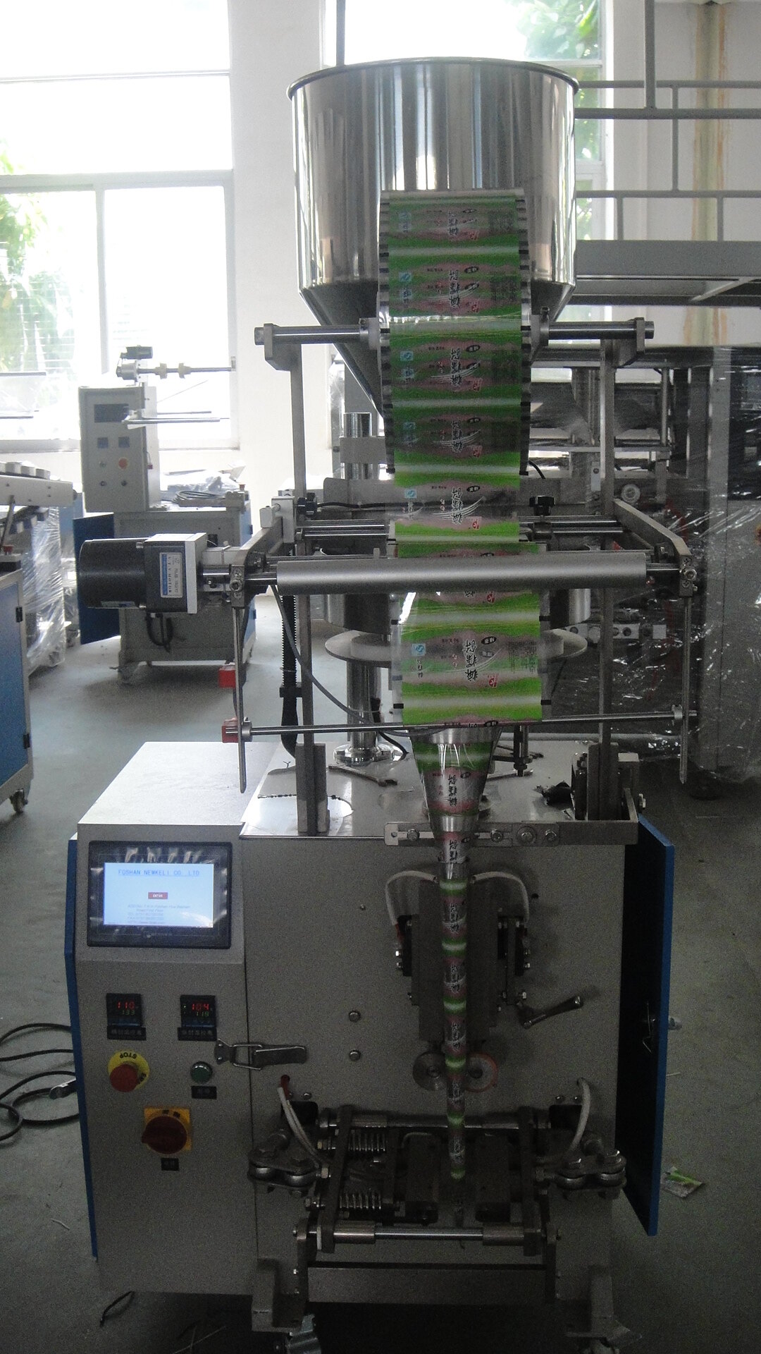 Empaquetadora automática de palomitas de maíz