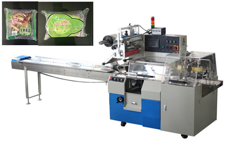 Edible mushroom packaging machine