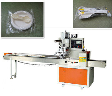 Máquina de embalaje de vajilla desechable con plato de papel