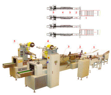 Food Tray Automatic loading  Packing Machine Line