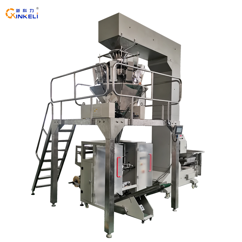 chopped vegetable salad automatic packing machine