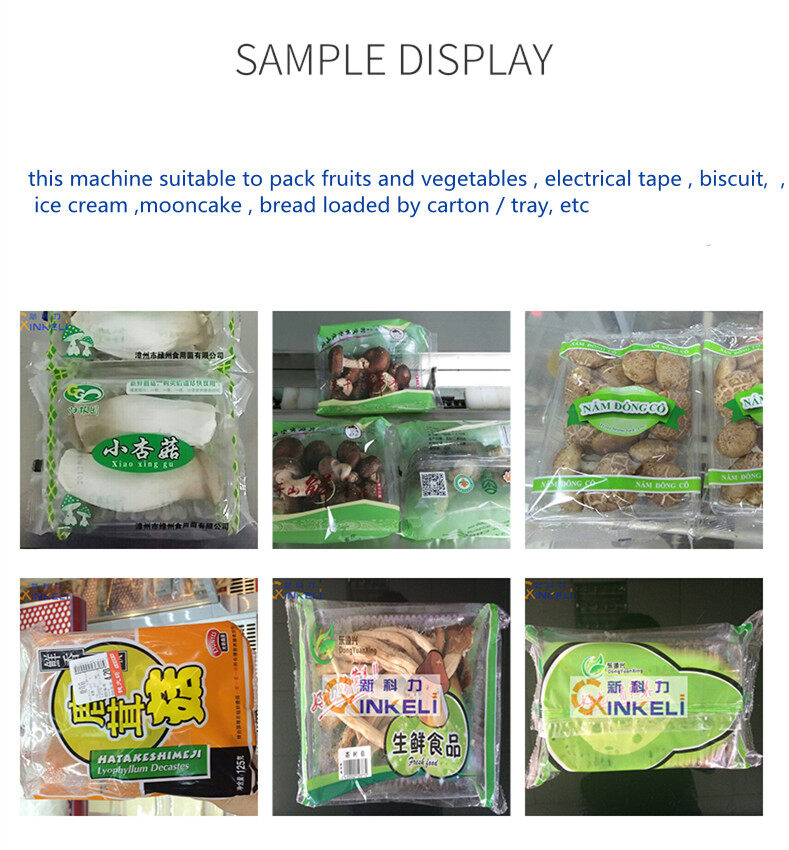 Fresh Vegetable Tray Packing Machine Box Motion Type