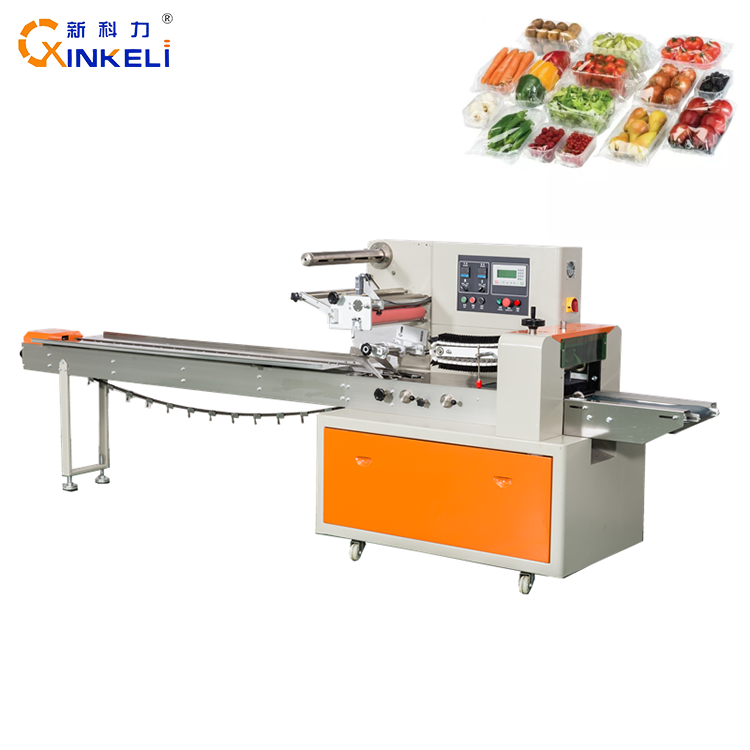 Automatic Vegetable Packing Machine With Tray