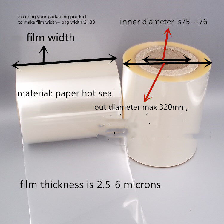 What types of packaging film are suitable for pillow packaging machines?